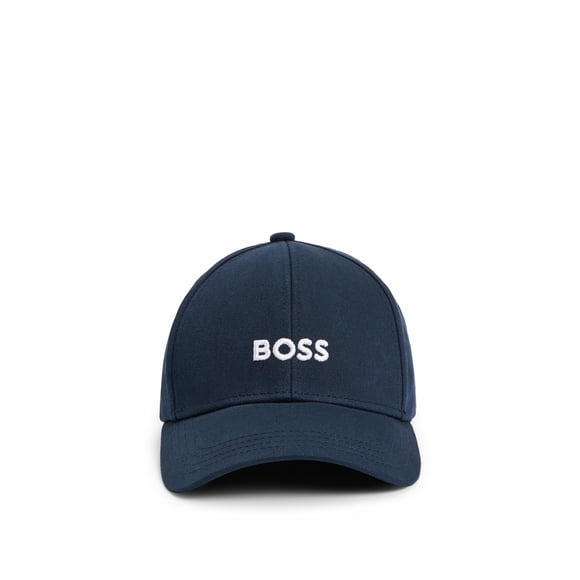 Gorra de sarga de algodón con logotipo central de Hat BOSS