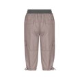 thumbnail image 4 of Bloomae Womens Cargo Capris Hiking Pants Lightweight Quick Dry Outdoor Athletic Capri Summer Casual Bermuda Shorts with Pockets Purple S, 4 of 6