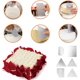 thumbnail image 4 of 4 Piezas De Espátulas De Pastelería Dobladas De Acero Inoxidable Con, 6 Piezas De Raspador De Pasteles, Juego De Herramientas De Decoración De Pasteles, Para Pasteles, Cupcakes Y Glaseado. Afortunado Sencillez, 4 of 5