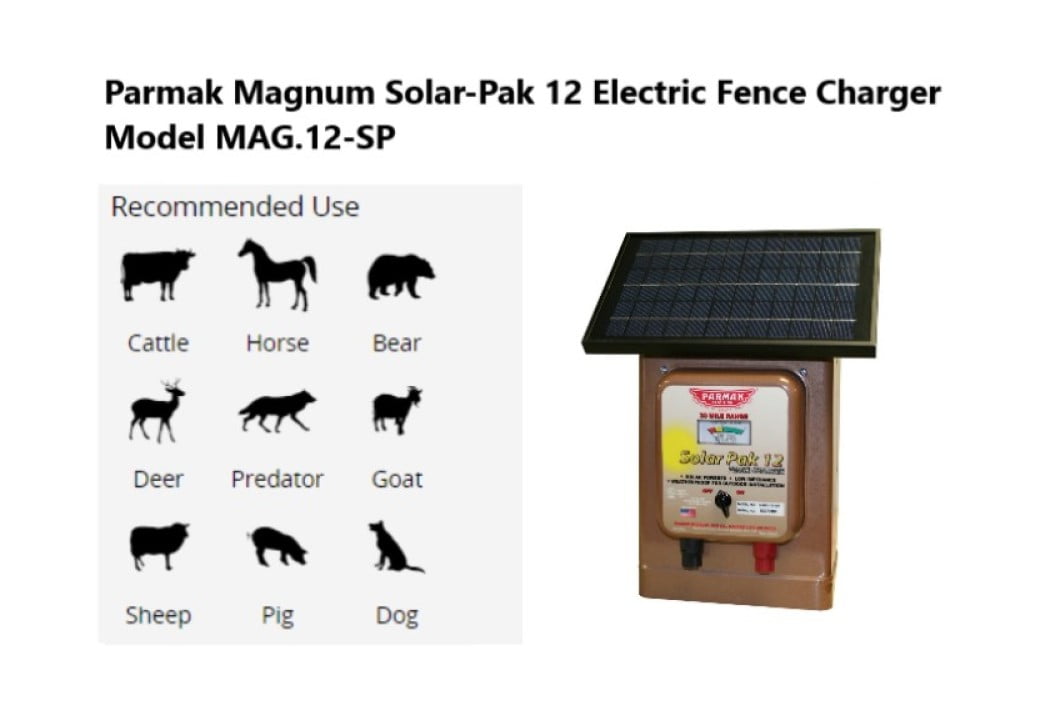 Parmak Mag12 SP Replacement 12V 14Ah Electric Fence Charger Battery