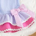 thumbnail image 6 of Toddler Infant Baby Girl Spring Plaid Overalls,Cute Print Flare Bell Bottom Jumpsuit with Bow Lace Ruffle Hem Toddler Girls Outfits Clothes 6 12 18 24 Months 2T 3T 4T,Blue,3-4 Years, 6 of 7