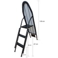 thumbnail image 2 of Burro de planchar Brang con escalera deluxe Negro Moderno, 2 of 2