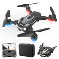 thumbnail image 4 of 15 Year Old Boy Gifts, Foldable Drone with 1080P Camera FPV Drone for Beginners Gesture Control Obstacle Avoidance Headless Wifi Quadcopter, Black, One Size, 4 of 9