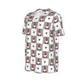 thumbnail image 6 of Fotbe Gnomes and Hearts Baseball Jersey Shirt for Men and Women, Casual Short Sleeves Button Down T-Shirt-Large, 6 of 9