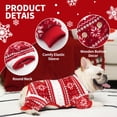 thumbnail image 4 of Pijama para perros KYEESE Christmas Snowflake para perros pequeños y medianos, 4 of 9