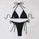 thumbnail image 4 of Trajes de Baño de Bikini de Mujer con Cuello en V Impresión Push-Up Pad Set de Trajes de Baño, Nylon para la Piscina de Playa Y las Vacaciones de Verano, Cobertura Sexy, 4 of 9