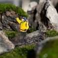 thumbnail image 4 of Figuras de personas trepadoras a escala 1/87, modelo de personas en miniatura para mesa de arena de casa de muñecas Amarillo, 4 of 9