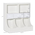 thumbnail image 3 of Homiyad Kids Bookcase, Toy Storage Organizer Cabinet, Children Display Bookshelf with Drawers for Toys, Clothes, Books, White, 3 of 8