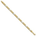 thumbnail image 5 of FJC Finejewelers 14 kt Two Tone Gold Open Link Brushed and Fancy Link 8in Bracelet 8 Inches x 8.5 mm, 5 of 7