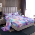 thumbnail image 1 of Erosebridal Ensemble de Draps Coquillages de Rêve Lit Simple, Ensembles de Literie Violets Taille Lit Simple, Décor Écailles de Sirène 3 Pcs, 1 of 7