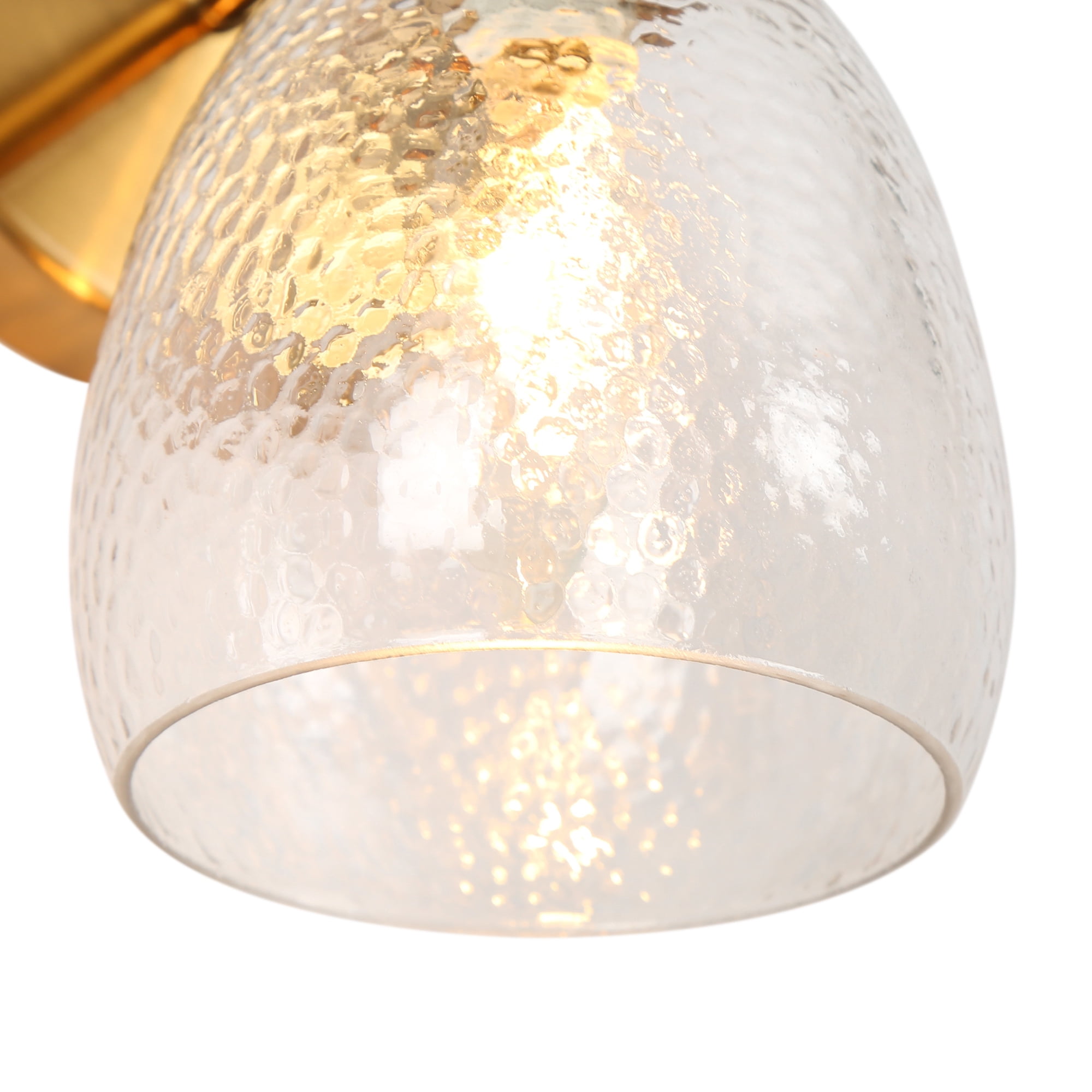 LNC Blobfish 5.1-in W 1-Light Polished Gold Modern/Contemporary LED Wall Sconce
