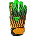 thumbnail image 3 of VIZARI Sports Saturn Soccer Goalie Goalkeeper Gloves for Kids Youth & Boys, Football Gloves with Grip Boost Padded Palm and fingersave Flat Cut Construction - Green/Orange - Size - 7, 3 of 6