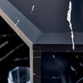 thumbnail image 3 of Faux Marble Coffee Table with Storage, Geometric Living Room Table, 3 of 9
