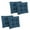 Indigo, variant on 19-inch Squared Twill Tufted Dining Chair Cushion (Set of Four)