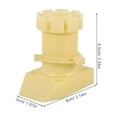 thumbnail image 2 of HAMPPLIES 1Jgo Pata Para Soporte De Muebles Para Gabinete Sofá Y Color Amarillo Claro, 2 of 6