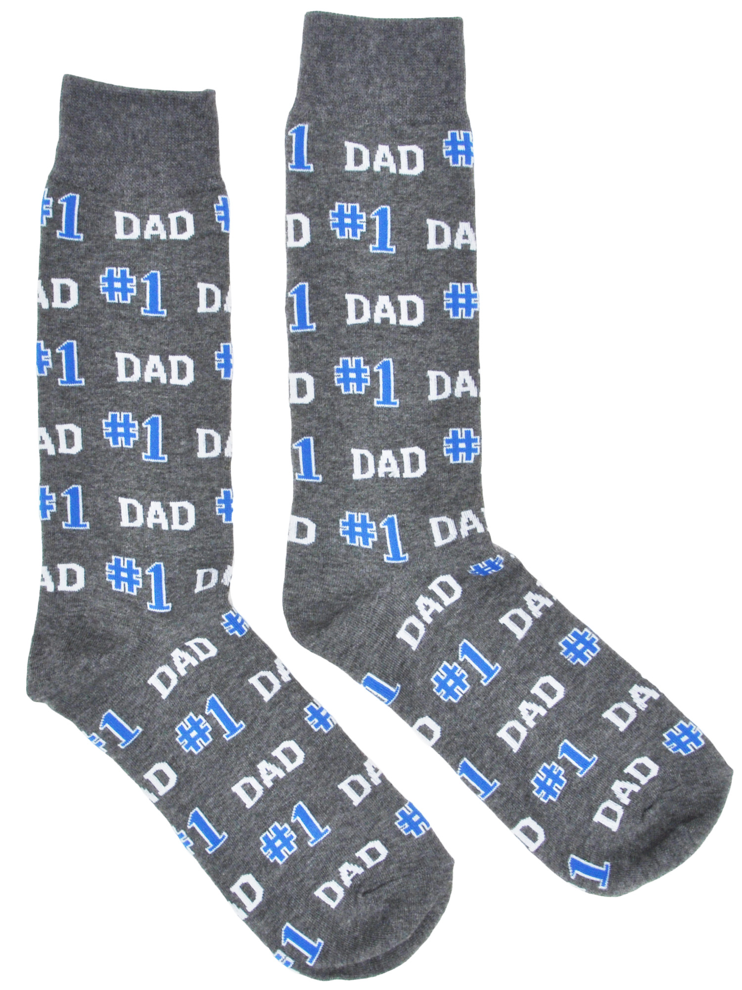 Men's 1 Dad Socks Gray Novelty Gift Size 1013 Walmart Canada