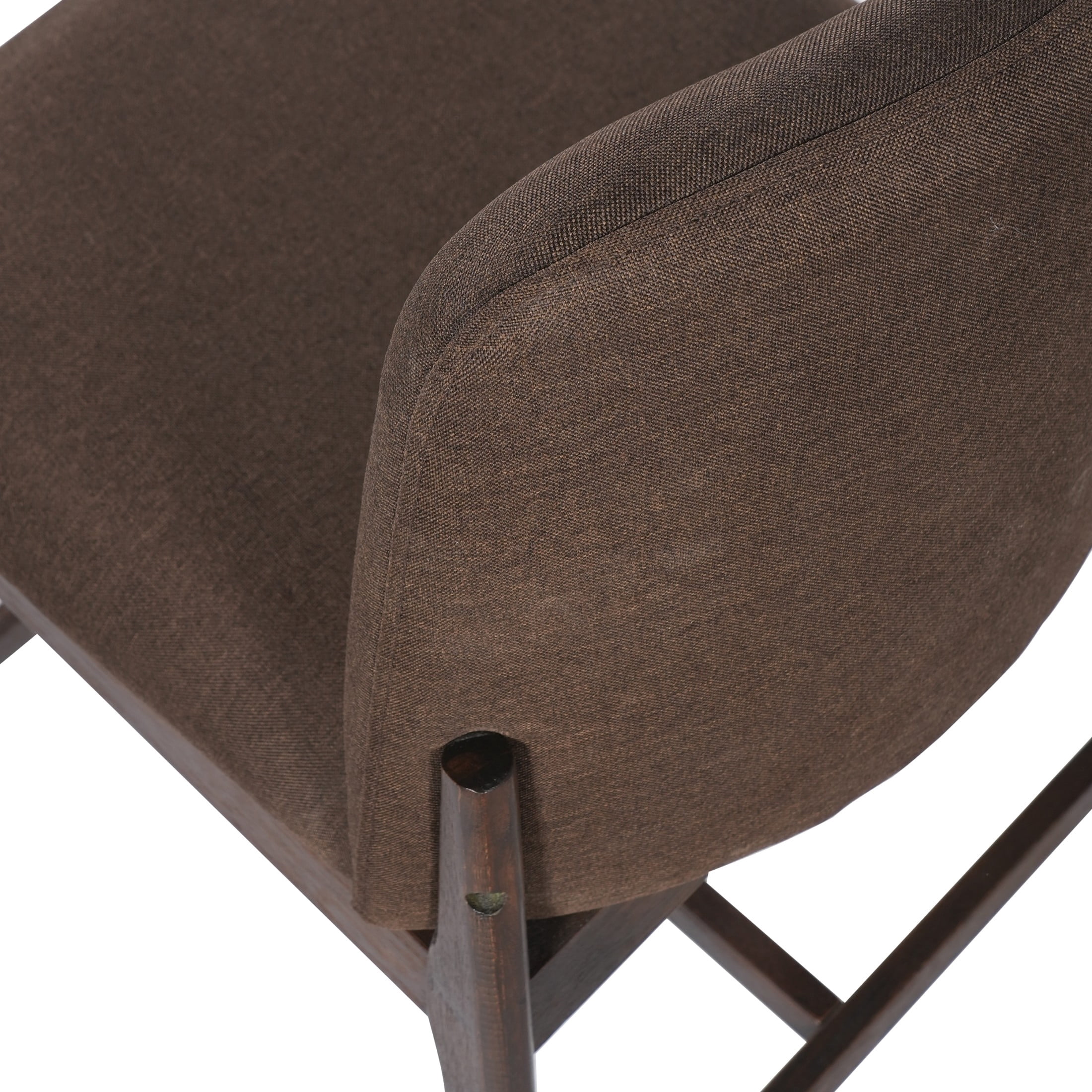 Christopher Knight Home 38"H Taupe Upholstered Counter Stools Set of 2, Walnut Finish Rubberwood Frame