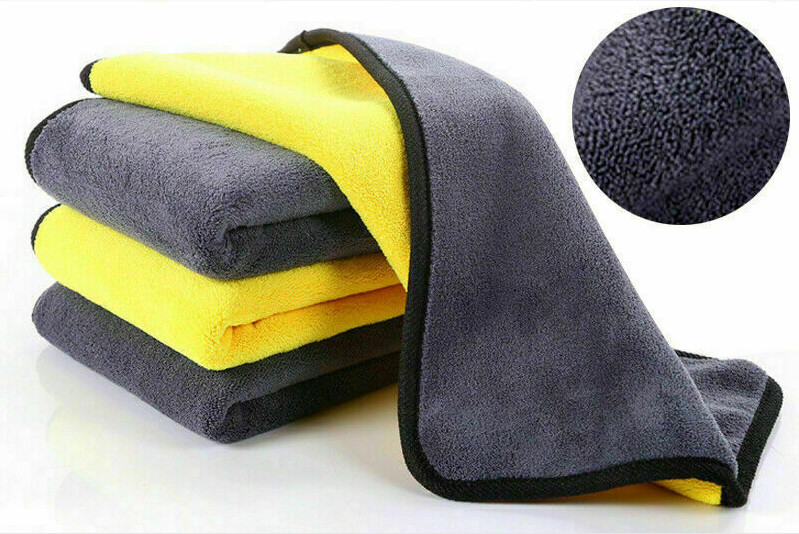 New Super Absorbent Car Wash Microfiber Towel Drying Cloth Hemming Car Cleaning