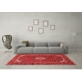 thumbnail image 3 of Ahgly Company Indoor Rectangle Medallion Red Traditional Area Rugs, 2' x 5', 3 of 4