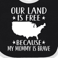 thumbnail image 4 of Inktastic Military Mommy for Son Daughter Boys or Girls Baby Bib, 4 of 4