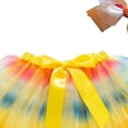 thumbnail image 3 of JUMEYU Girl Ballet Tutu Big Girl Tutu Skirt Pom Poms Tulle Skirts Headband Tutu Outfit Princess Ballet Dress Size 9-11T (Yellow,9-11 Years), 3 of 3