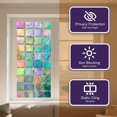 thumbnail image 2 of Película de privacidad decorativa para ventana, diseño de mosaico de vidrio iridiscente, colorida película estática para ventana, panel de puerta de baño, cocina, 2 of 4