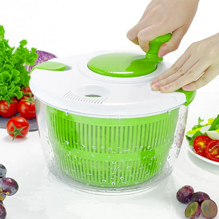 HXAZGSJA Vegetable Salad Spinner Large Dryer Bowls with Pouring Spout  Kitchen Tool 