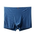 thumbnail image 2 of Xunlbb Men's Underwear Men's Mesh Ice Silk Underwear Men's Large Size Flat Angle Underwear Nylon Large Breathable Holiday Gifts for Men, 2 of 9