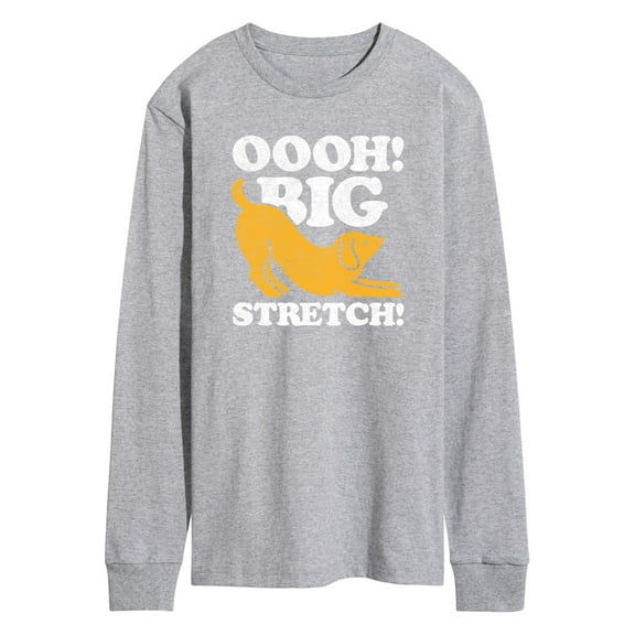 Instant Message - Dog Oooh Big Stretch - Men's Long Sleeve T-Shirt
