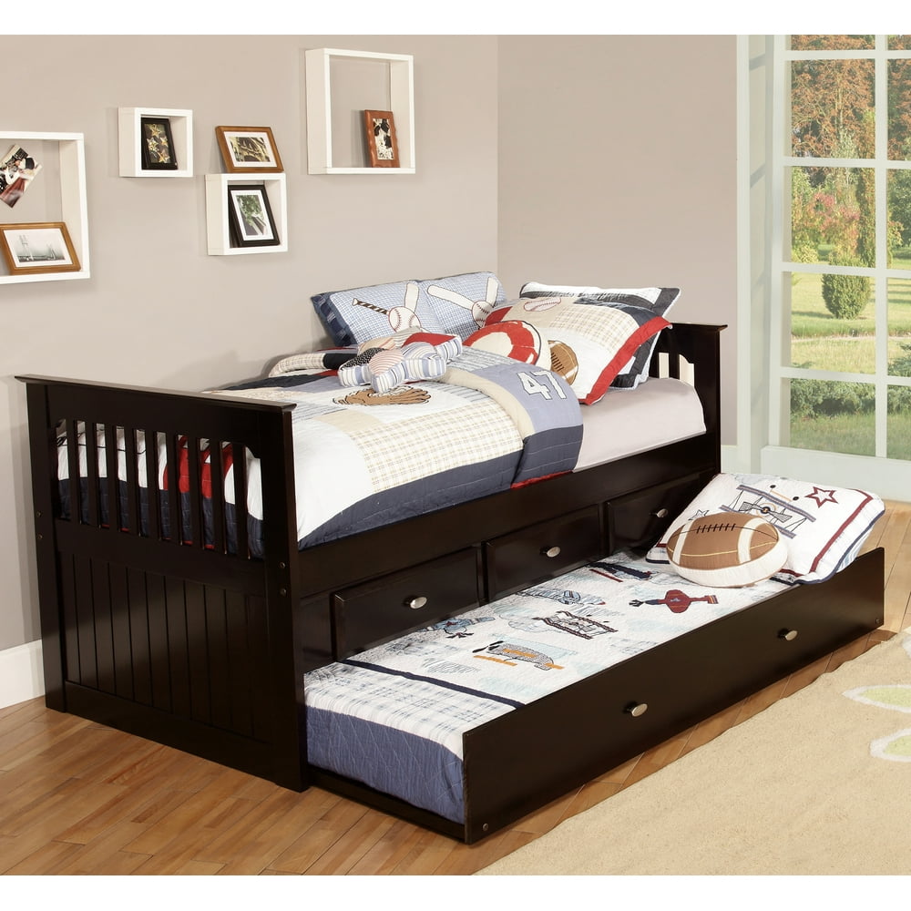 American Furniture Classics Model 2935TRE, Solid Pine Twin Rake Bed