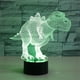 thumbnail image 5 of onlyliua Liquidación Lámpara de Noche 3D con Diseño de Dinosaurio para Niños, Láz Led Que Cambia de Color, Decoración, Regalo Creativo, Lámpara de Noche, Lámpara de Mesa, 5 of 7