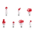 thumbnail image 6 of 7Pcs Mini Mushrooms for Crafts Little Fairy Garden Tiny Resin Mushroom Decor Miniatures Statue, 6 of 6