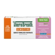 TheraBreath Sensitive Toothpaste, SLS Free, No Sulfates, Gentle Mint, 4 Oz, 2-Pack