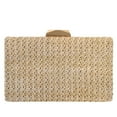 thumbnail image 2 of Natural Straw Box Clutch, 2 of 15