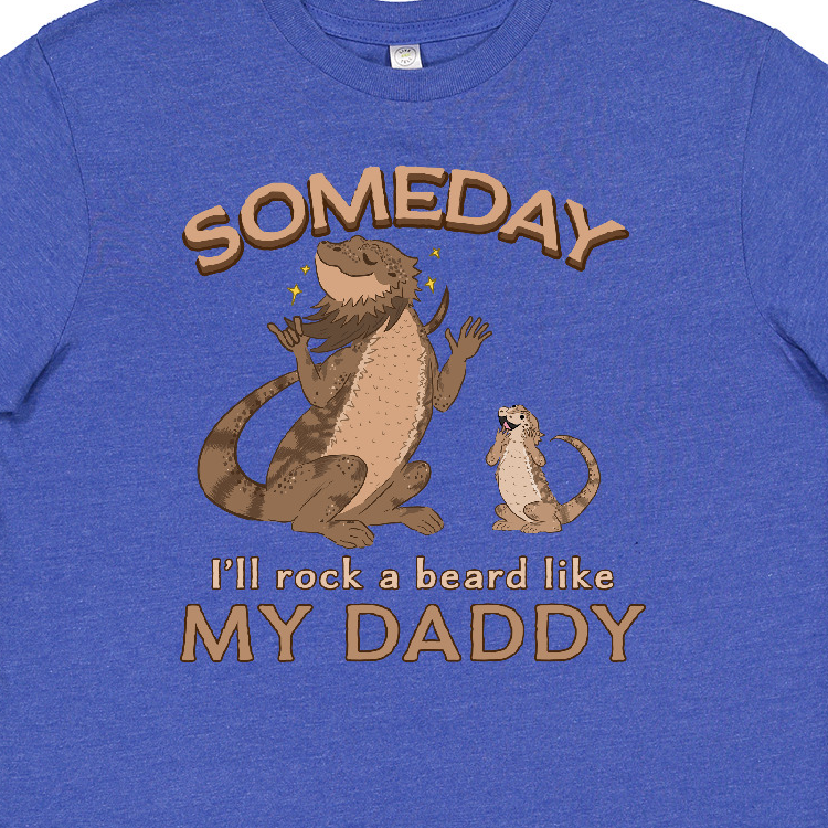 Inktastic Someday I'll Rock A Beard Like My Daddy-Bearded Dragons Youth T-Shirt - image 3 of 4