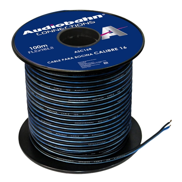 Rollo De Cable Para Bocinas Calibre 16 de 100m Audiobahn ASC16R