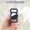 thumbnail image 2 of Protective Case for AirTag Tracker, Soft Silicon Holder Keychain for AirTag Key Ring Cases for AirTags with Anti-Lost Protective Case for Pet Dog Cat Collar Backpack Bag 4 Pack, 2 of 7