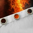 thumbnail image 3 of Manfei 3D Brown Rugby Blackout Curtains Set of 2 (52x84 Each) for Boys, Fire and Water Window Curtains, Modern Ball Sports Curtains and Drapes, Window Curtains Decor, 3 of 6