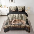 thumbnail image 2 of Castle Fairy Safari Deer Bedding Comforter Set,Jungle Animal King Bedding Sets, 2 of 8