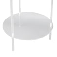 thumbnail image 4 of Suodoka Clear Acrylic Side Table 2 Tier Round Top Nightstand Small Modern End Table for Living Room Bedroom Bedside, 19.7 inches / 50 cm Height, Easy Assembly Required, Versatile Home Furniture, 4 of 5