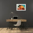 thumbnail image 3 of Vintage Apple Collection 32x22 White Modern Wood Framed Museum Art Print Titled - Halloween Girl Blue Sky Pumpkin.tif, 3 of 4