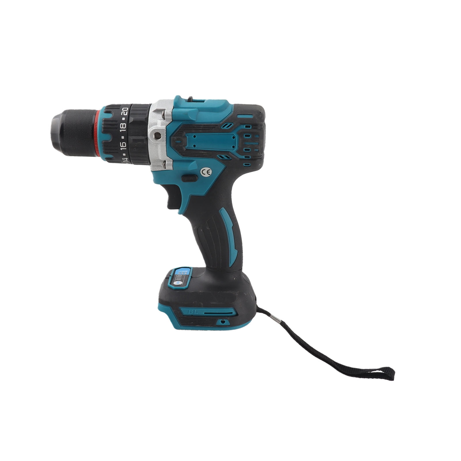 Suodoka 18V Brushless Cordless Impact Drill 1/2 inch (13 mm) Chuck 400 In-lbs Torsion Heavy Duty Electric Hammer Drill with Auxiliary Handle for Construction and Masonry