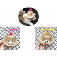 thumbnail image 1 of Sombrero de paja para gato, lindo, ajustable, hecho a mano, a la moda, divertido, para mascotas, sombrero para el sol, libélula de bambú, sombrero de verano para perros, sombrero para gatos, amarillo y rojo (pequeño) oso de fresa Electrónica, 1 of 5