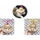 thumbnail image 1 of Sombrero de paja para gato, lindo, ajustable, hecho a mano, a la moda, divertido, para mascotas, sombrero para el sol, sombrero para perro con libélula de bambú, sombrero para gato de verano, amarillo y rojo (grande) JM, 1 of 5