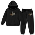 thumbnail image 3 of Tiijoy Valentine's Day Tracksuit for Girls Hoodie Sweatpants Sweatsuit, Sizes 2-3, 3 of 5