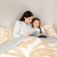 thumbnail image 4 of Manfei Abstract Twin Comforter Sets, Art Hippie Scribble Bedding Set, Beige and White, Gray Reversible 2-Piece, 1 Comforter and 1 Pillowcase, 4 of 6