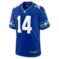 thumbnail image 2 of Men's Nike DK Metcalf Royal Seattle Seahawks Throwback Player Game Jersey, 2 of 3