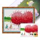 thumbnail image 1 of (F638) Hilo Algodón Ecológico Bordado No Manchú 14CT 2 Hebras Impresión 41*33cm Kit Serie Paisaje Punto Cruz Verano (borde Gancho), 1 of 9