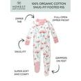 thumbnail image 2 of Honest Baby Clothing Organic Cotton Boy/Girl Long Sleeve Snug-Fit Footed Pajamas (12 - 24 Months), 2 of 6
