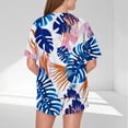 thumbnail image 4 of Liquidation! Ensemble de Pyjama et Shorts pour Femmes HomeGardon, Ensembles de Vêtements de Détente d'Été, Pyjama Décontracté Ample à Imprimé Col Rond Manches Courtes et Shorts, Ensemble de Vêtements de Maison pour Femmes, P-TTG, 4 of 5
